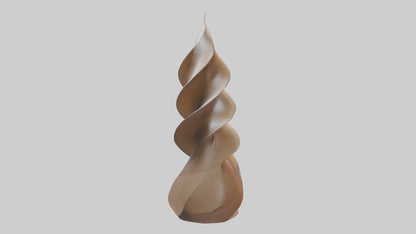 Petal Spiral Sculpture model VR / AR / low-poly