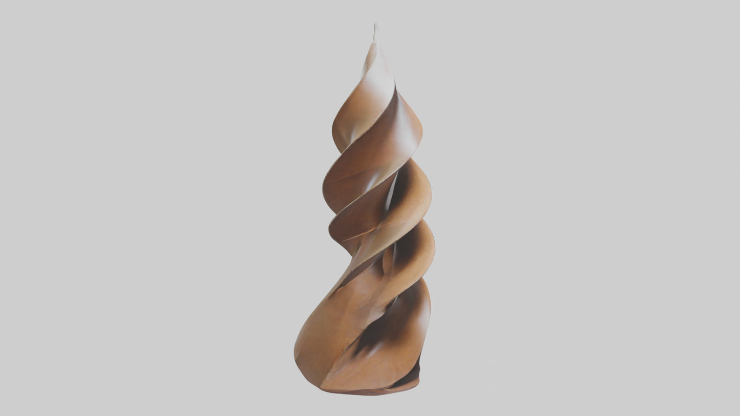Petal Spiral Sculpture model VR / AR / low-poly