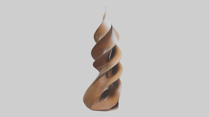 Petal Spiral Sculpture model VR / AR / low-poly
