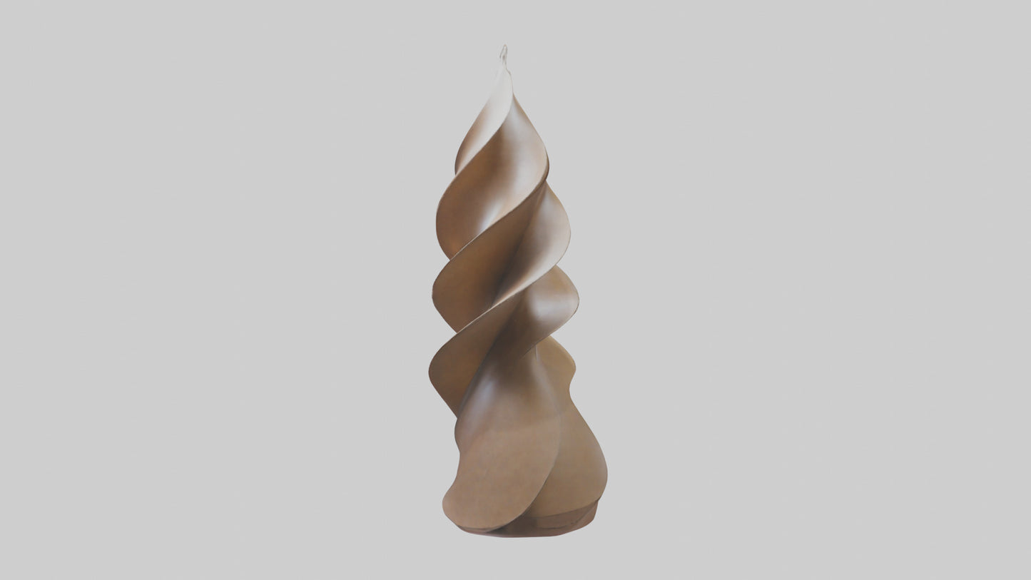 Petal Spiral Sculpture model VR / AR / low-poly