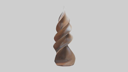 Petal Spiral Sculpture model VR / AR / low-poly