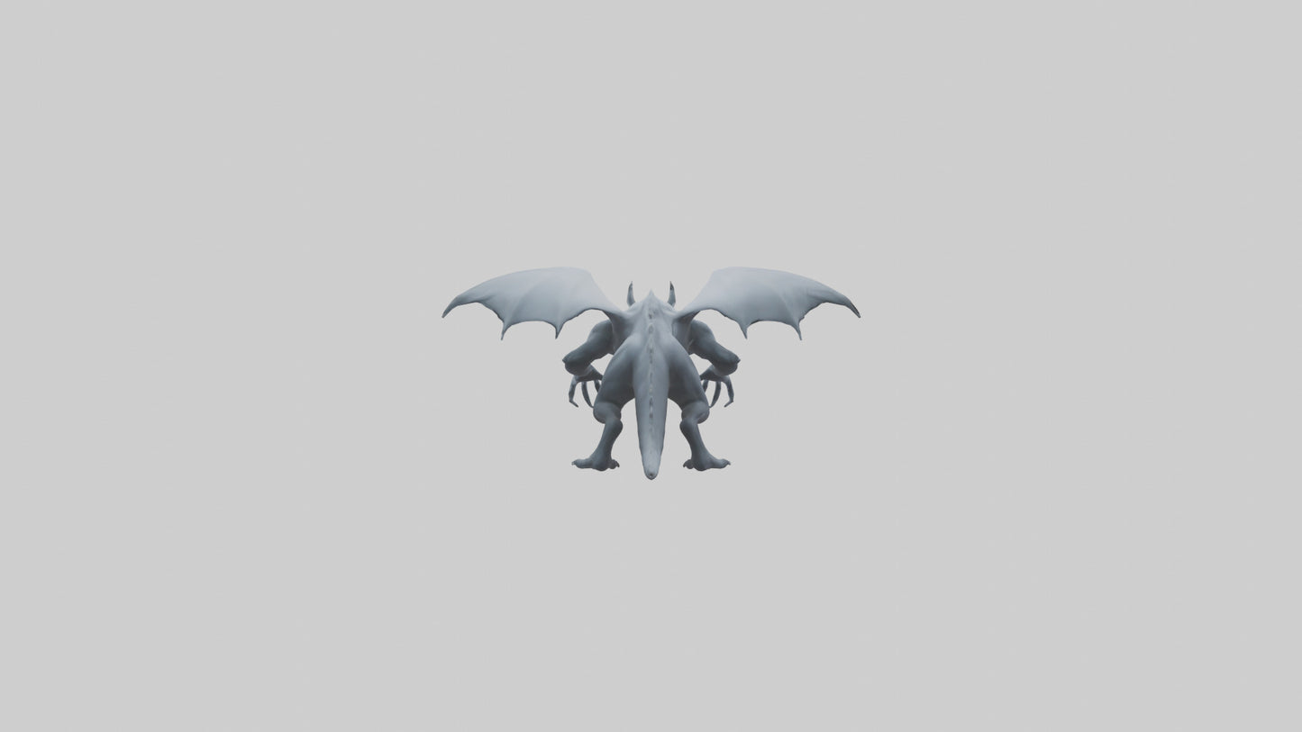 Phantom beast model VR / AR / low-poly