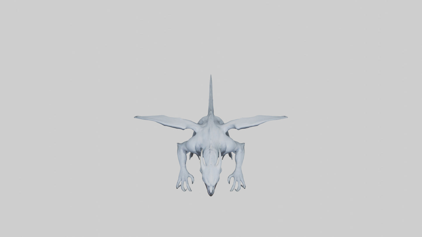Phantom beast model VR / AR / low-poly