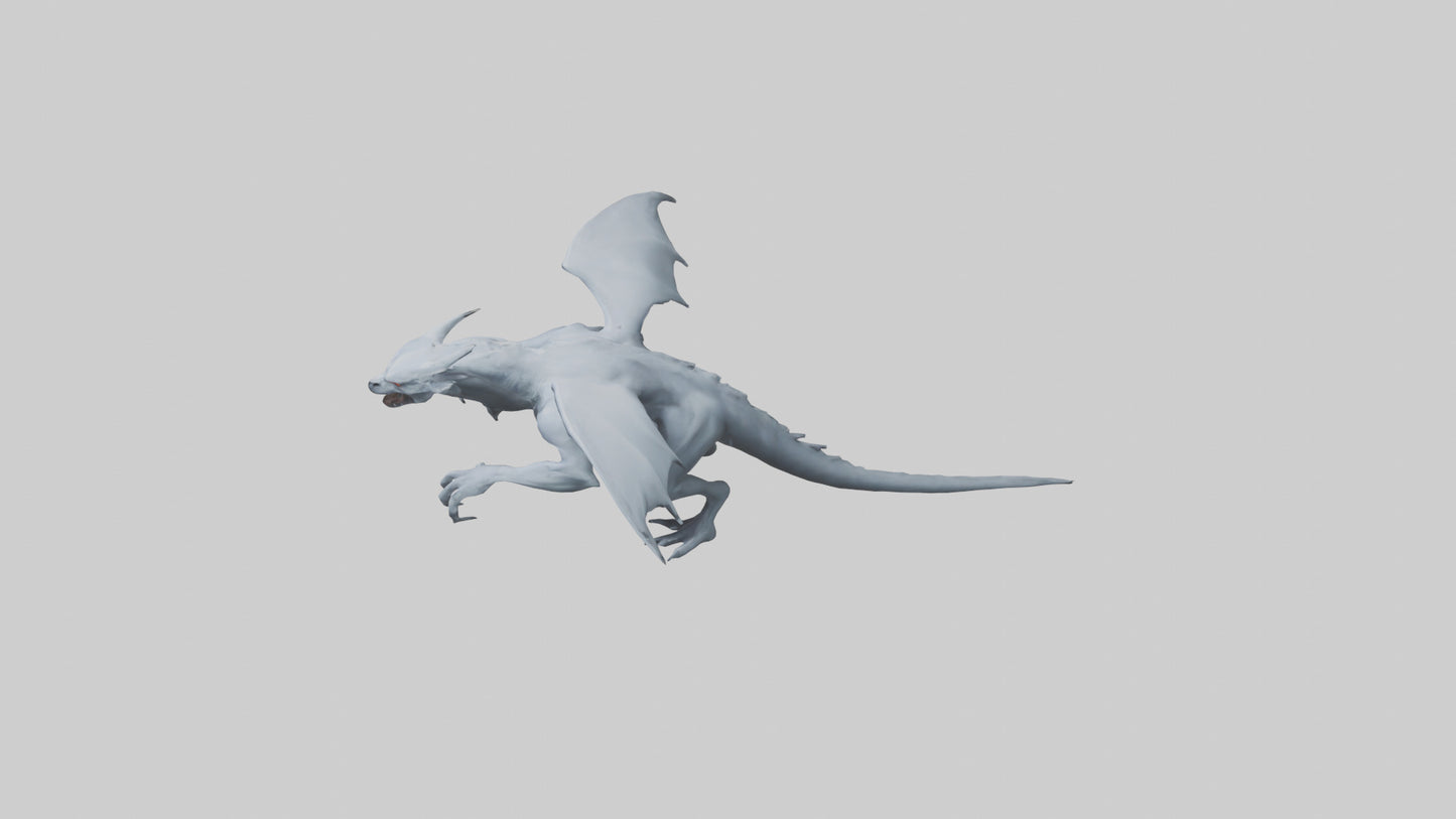 Phantom beast model VR / AR / low-poly
