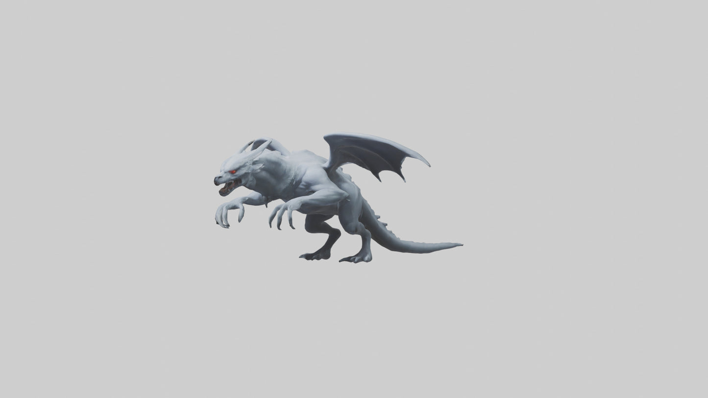 Phantom beast model VR / AR / low-poly