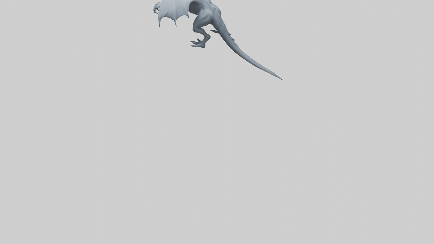 Phantom beast model VR / AR / low-poly
