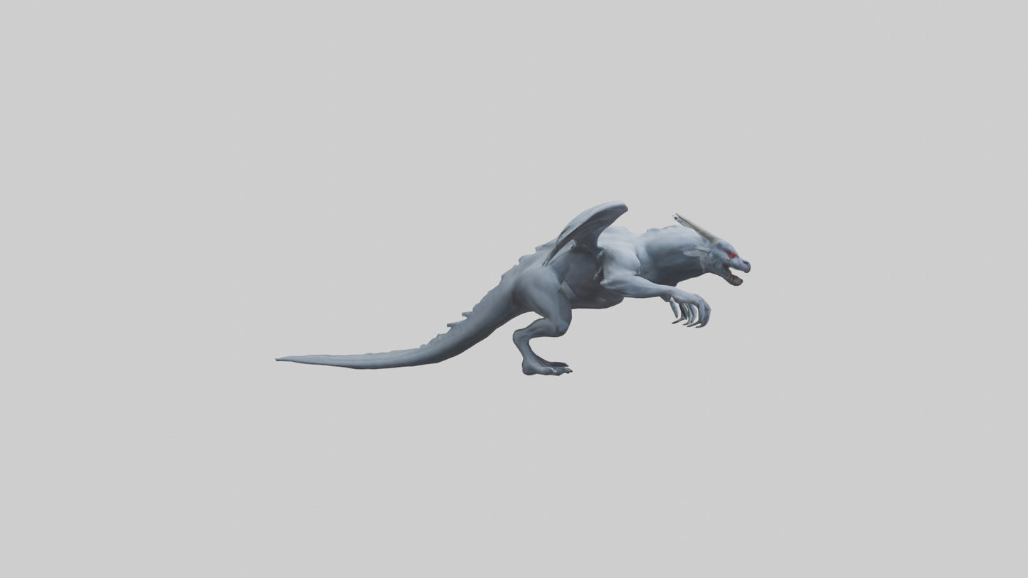 Phantom beast model VR / AR / low-poly