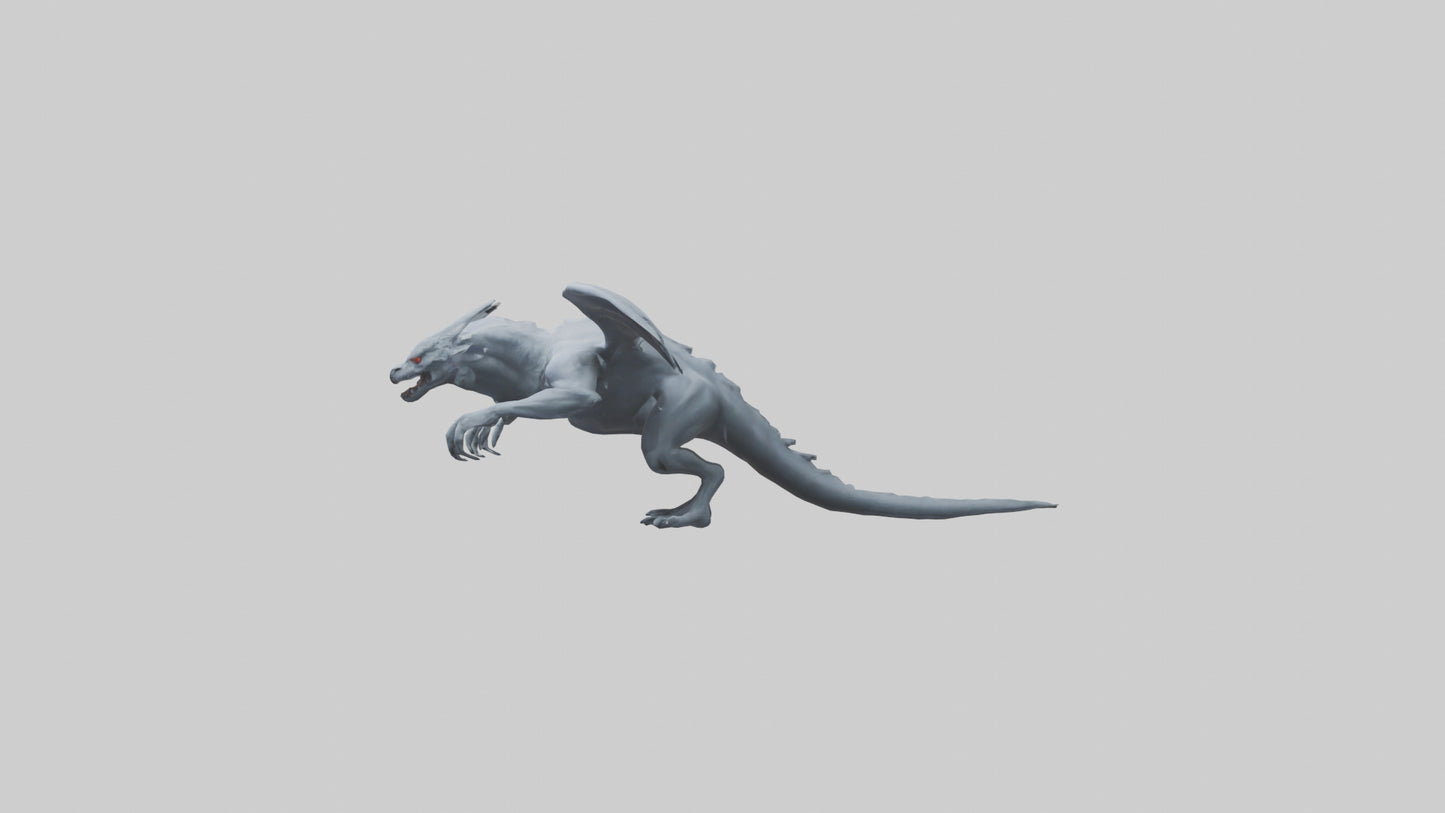 Phantom beast model VR / AR / low-poly