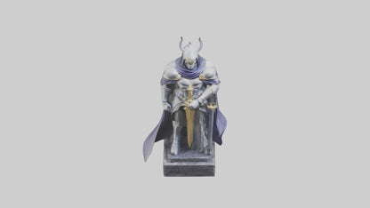 3D model Phantom Knight statue model VR / AR / low-poly