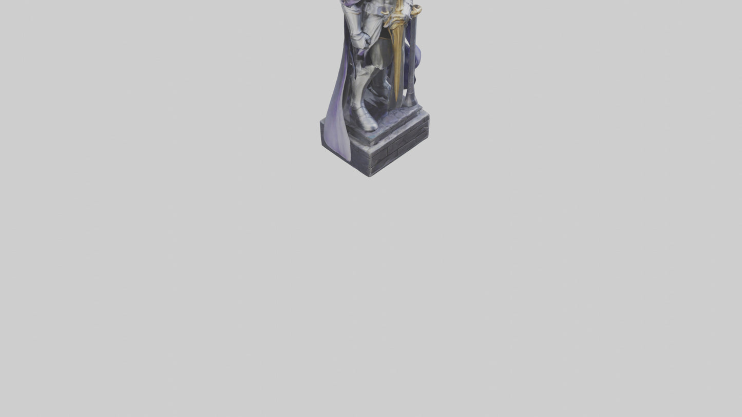 3D model Phantom Knight statue model VR / AR / low-poly