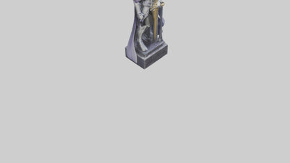 3D model Phantom Knight statue model VR / AR / low-poly