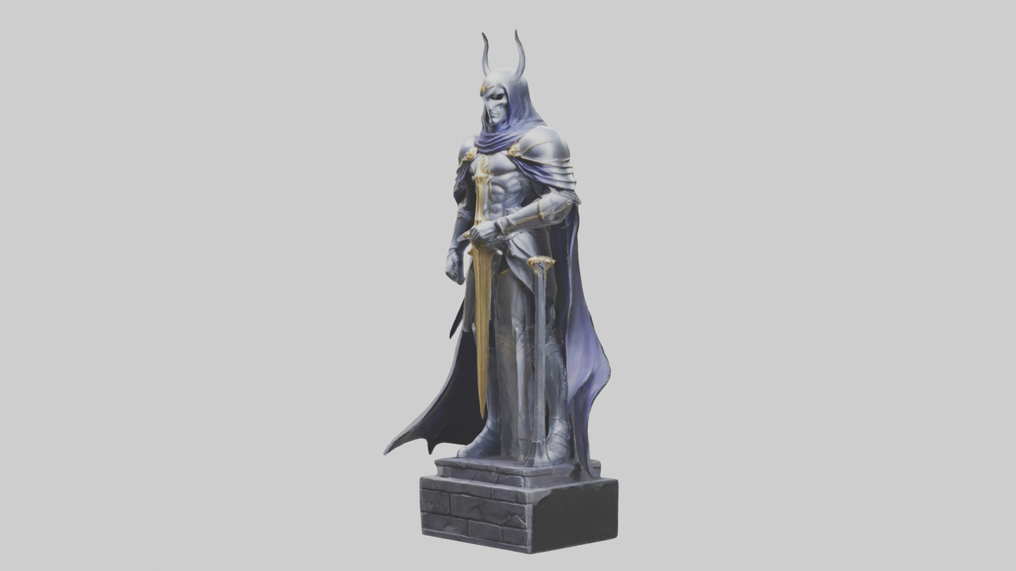 3D model Phantom Knight statue model VR / AR / low-poly