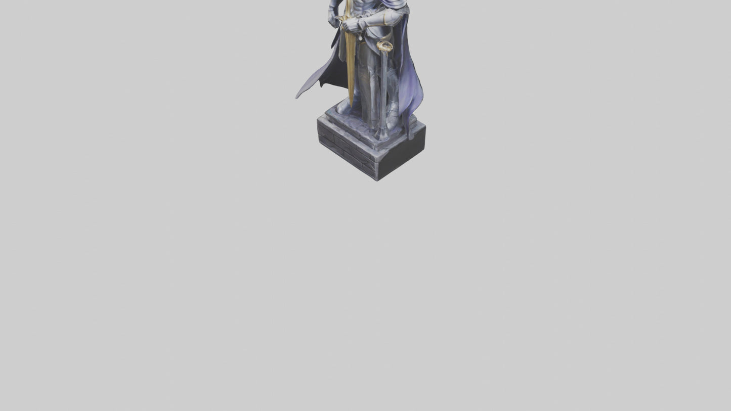 3D model Phantom Knight statue model VR / AR / low-poly