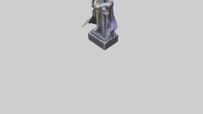 3D model Phantom Knight statue model VR / AR / low-poly