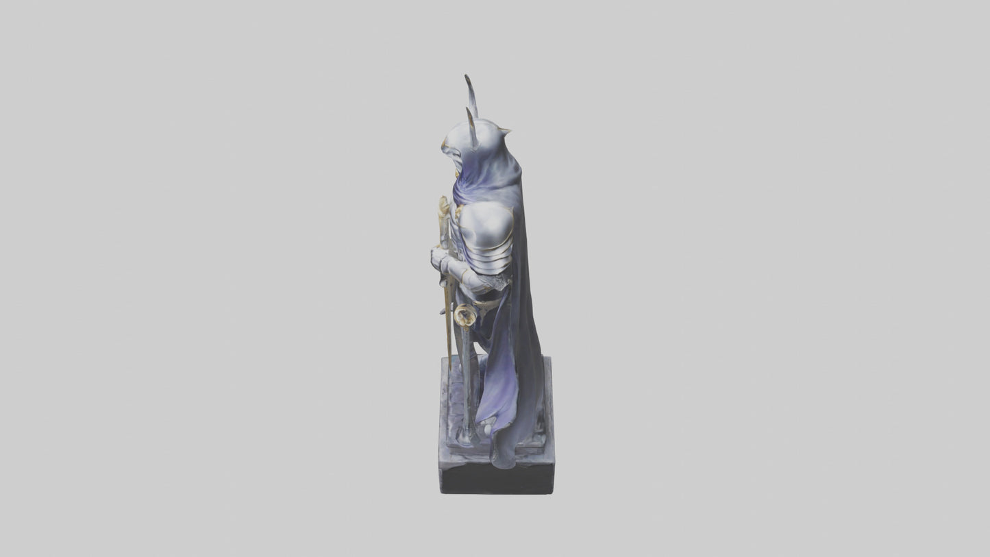 3D model Phantom Knight statue model VR / AR / low-poly