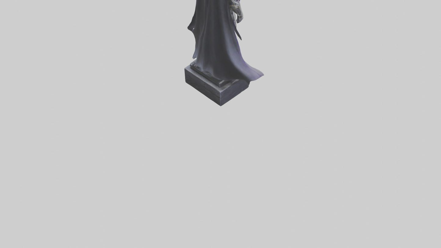 3D model Phantom Knight statue model VR / AR / low-poly