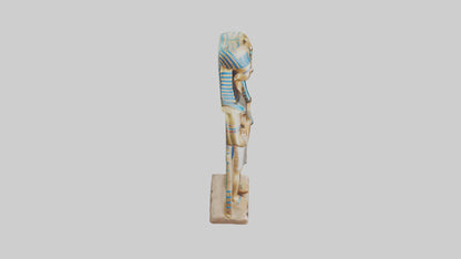 3D model Pharaoh statue model VR / AR / low-poly