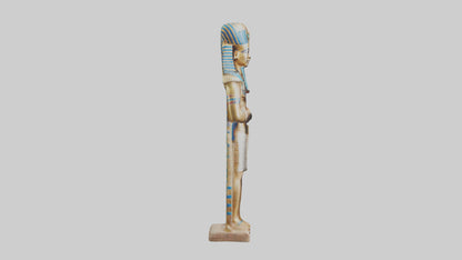 3D model Pharaoh statue model VR / AR / low-poly