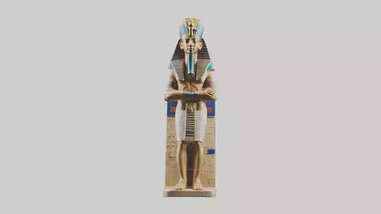3D model Pharaoh statue model VR / AR / low-poly