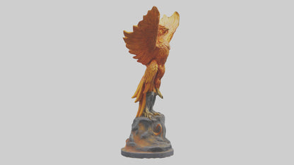 3D model Phoenix Guardian statue model VR / AR / low-poly