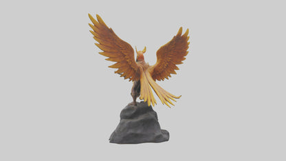 3D model Phoenix Rider statue model VR / AR / low-poly