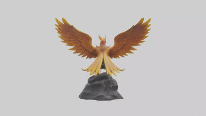 3D model Phoenix Rider statue model VR / AR / low-poly