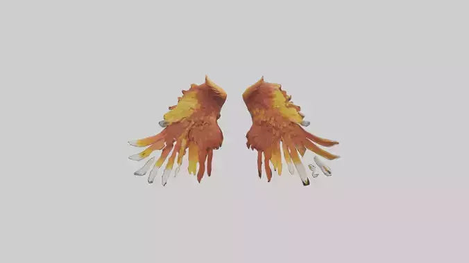 Phoenix Wings model VR / AR / low-poly