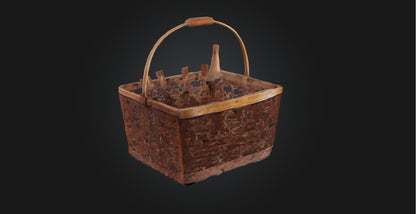 3D model Picnic basket VR / AR / low-poly