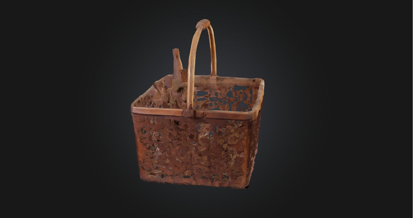 3D model Picnic basket VR / AR / low-poly