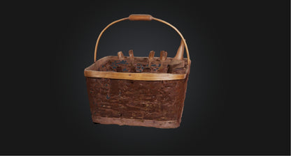 3D model Picnic basket VR / AR / low-poly