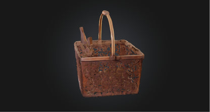 3D model Picnic basket VR / AR / low-poly