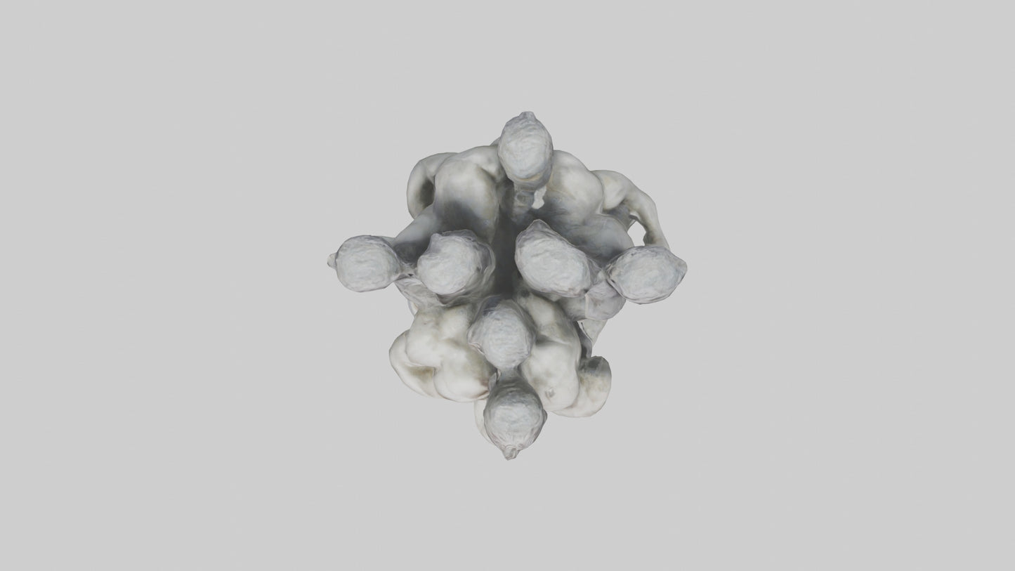 3D model Pillars of Strength statue model VR / AR / low-poly