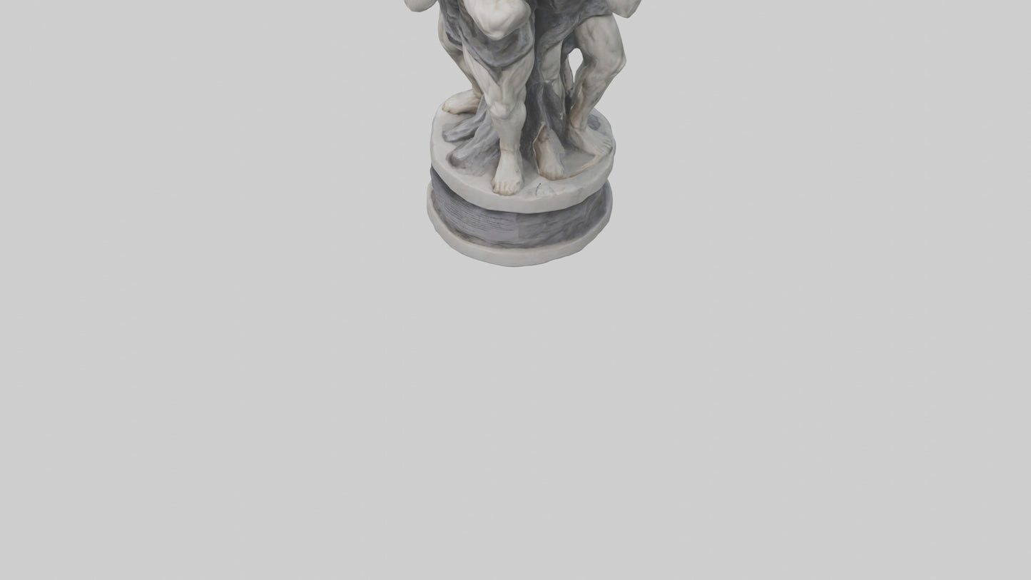3D model Pillars of Strength statue model VR / AR / low-poly