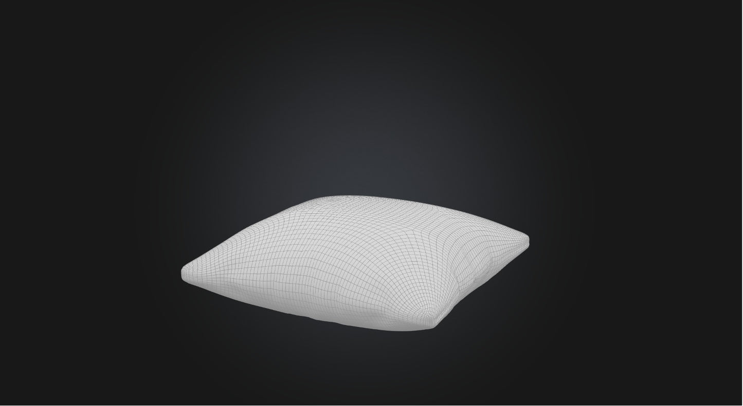 3D model Pillow VR / AR / low-poly
