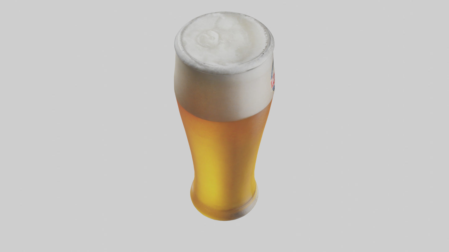 3D model Pilsner beer model VR / AR / low-poly