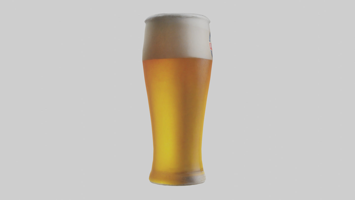 3D model Pilsner beer model VR / AR / low-poly