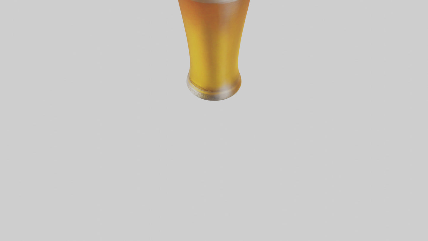 3D model Pilsner beer model VR / AR / low-poly