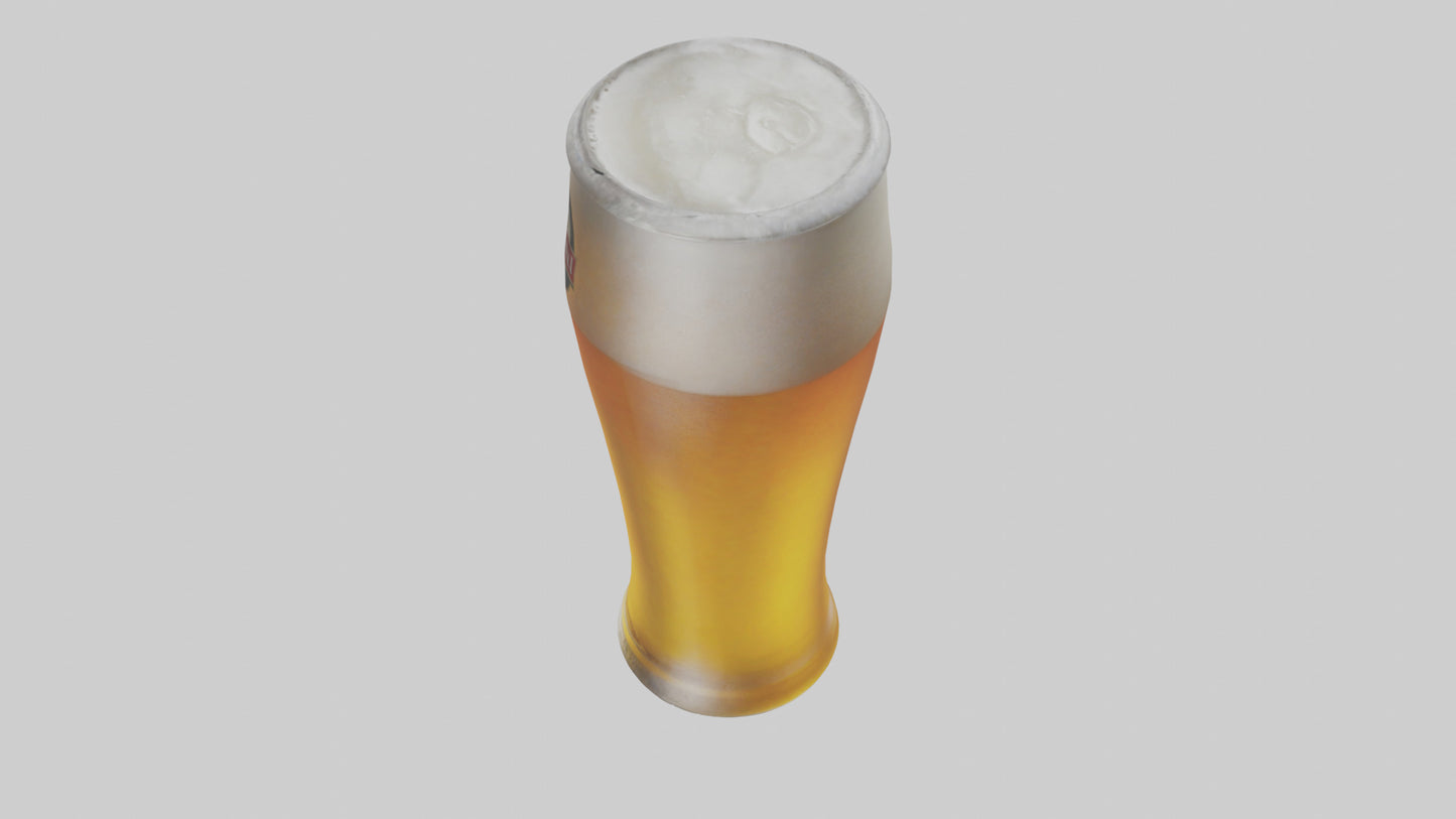 3D model Pilsner beer model VR / AR / low-poly