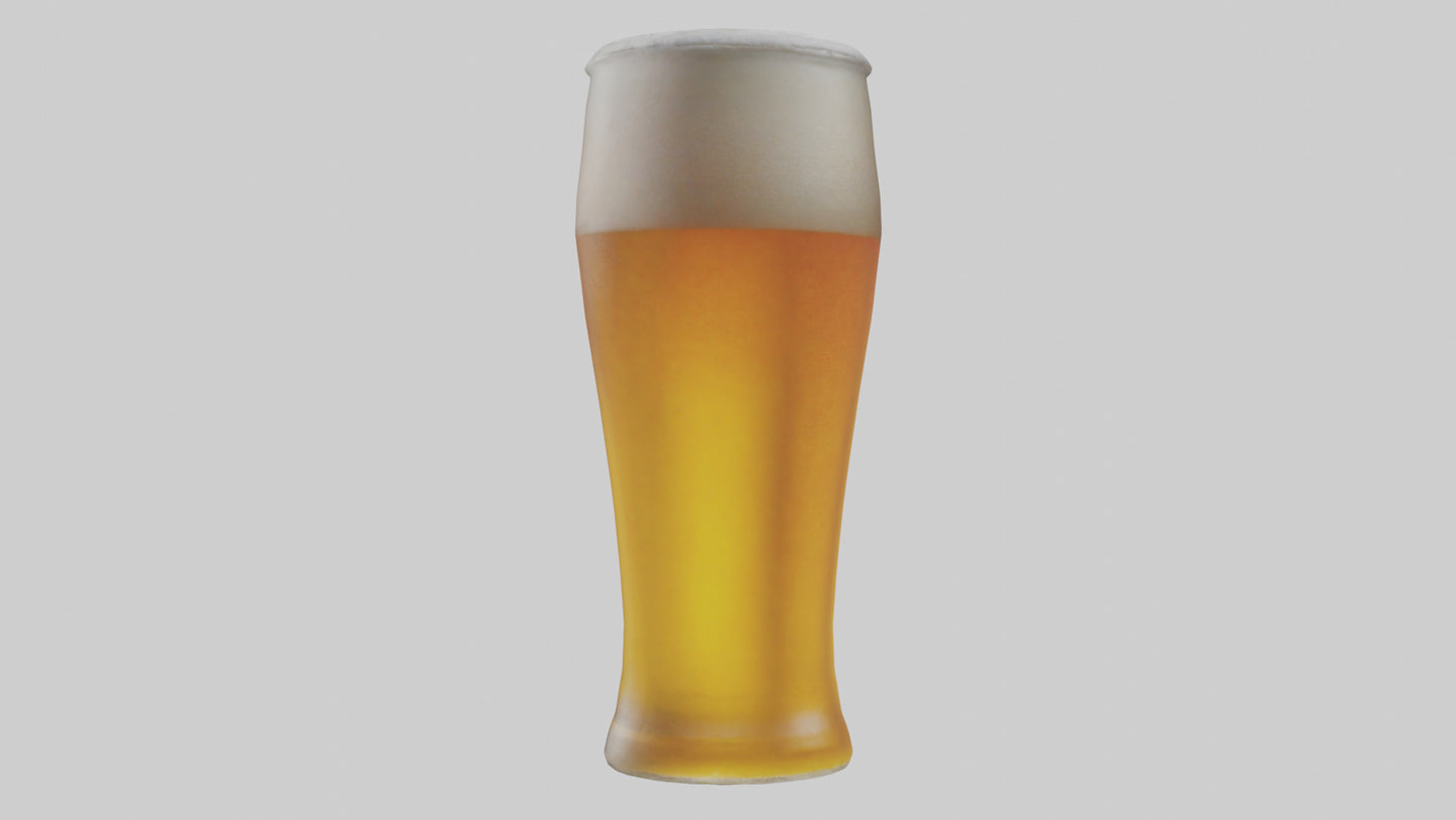 3D model Pilsner beer model VR / AR / low-poly