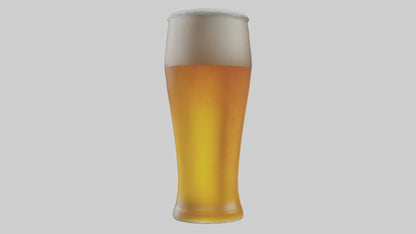 3D model Pilsner beer model VR / AR / low-poly