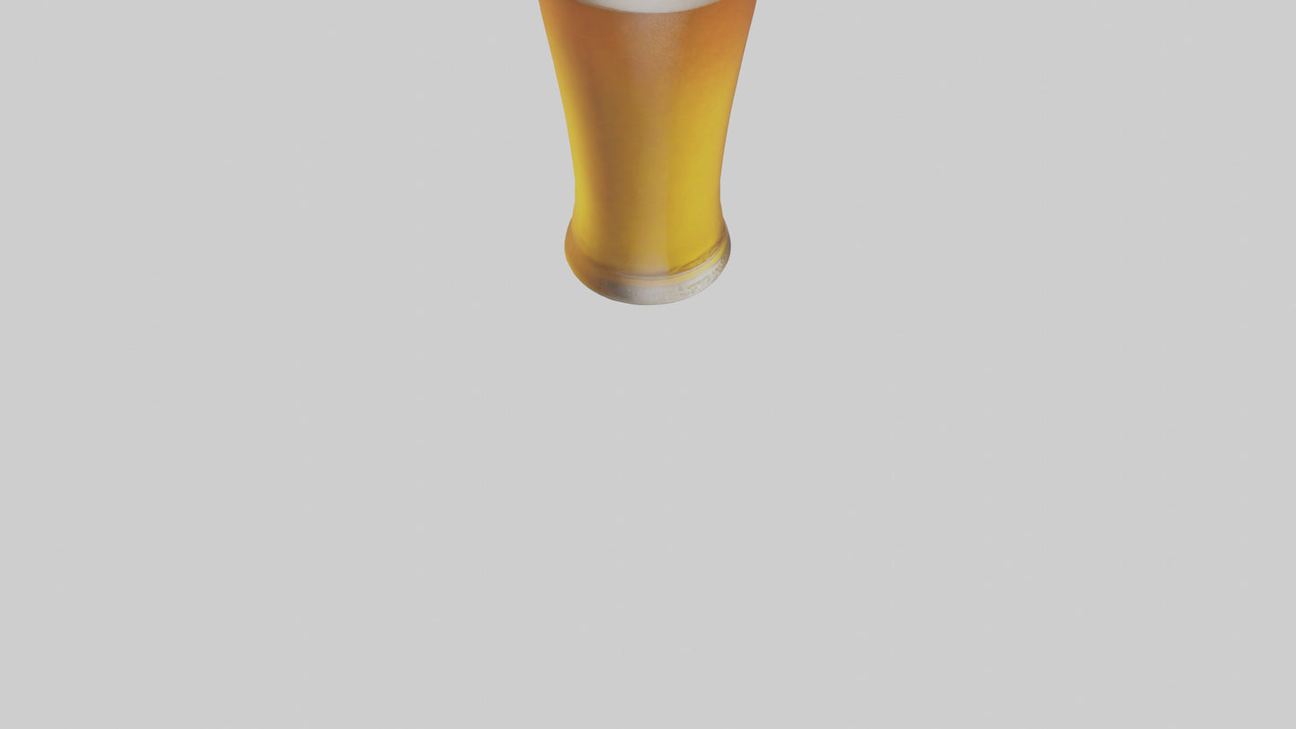 3D model Pilsner beer model VR / AR / low-poly