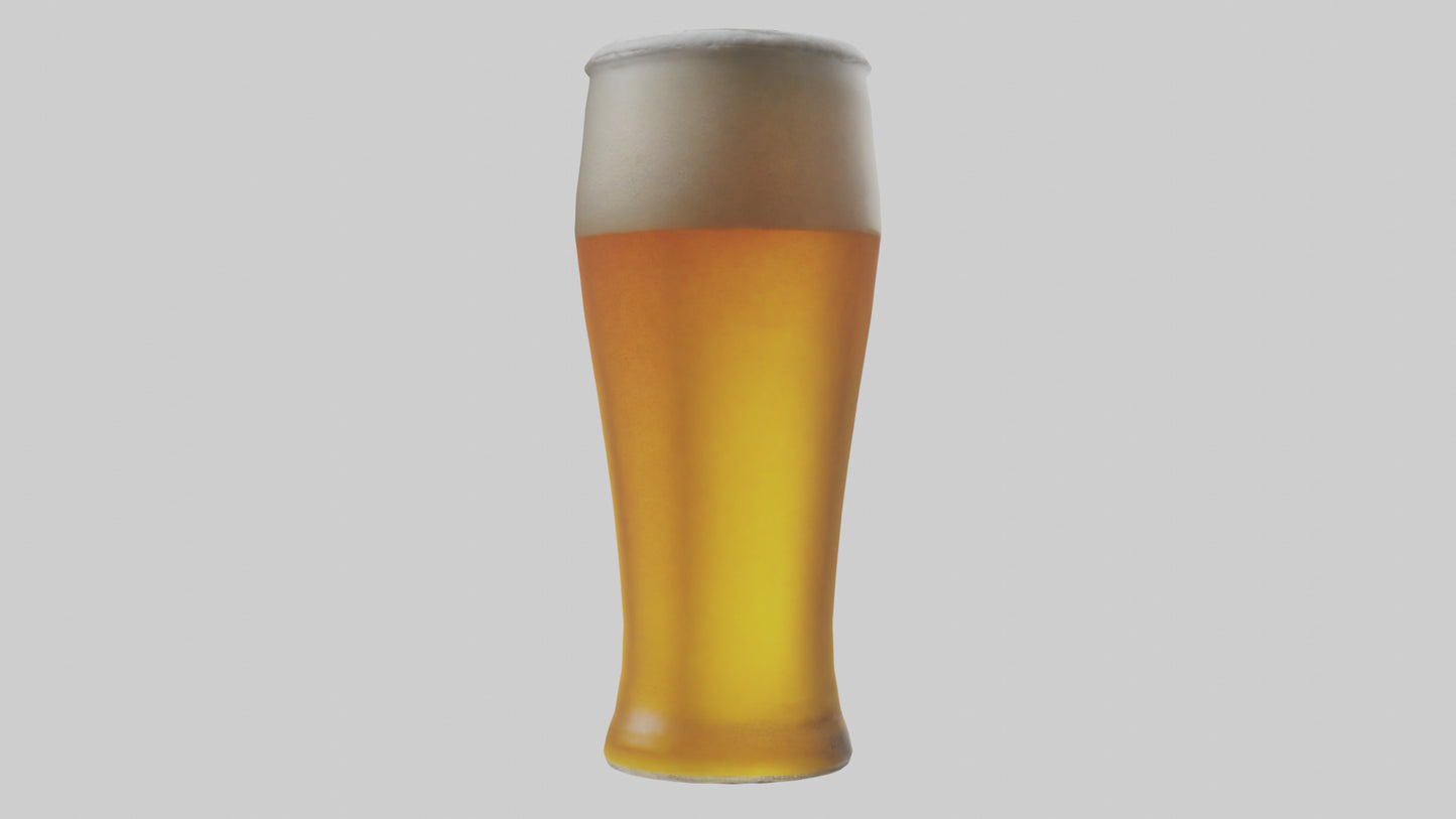 3D model Pilsner beer model VR / AR / low-poly