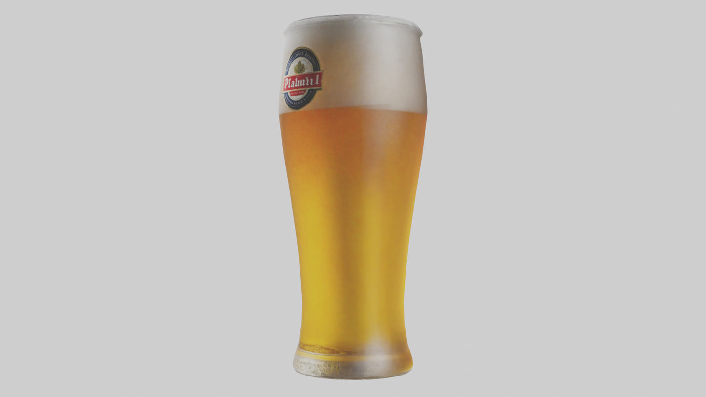 3D model Pilsner beer model VR / AR / low-poly
