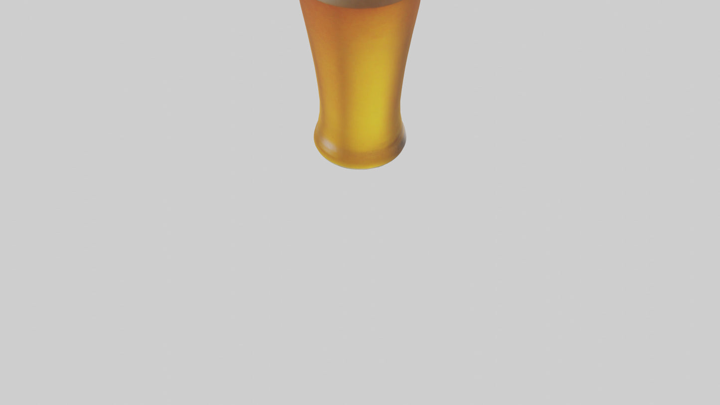 3D model Pilsner beer model VR / AR / low-poly