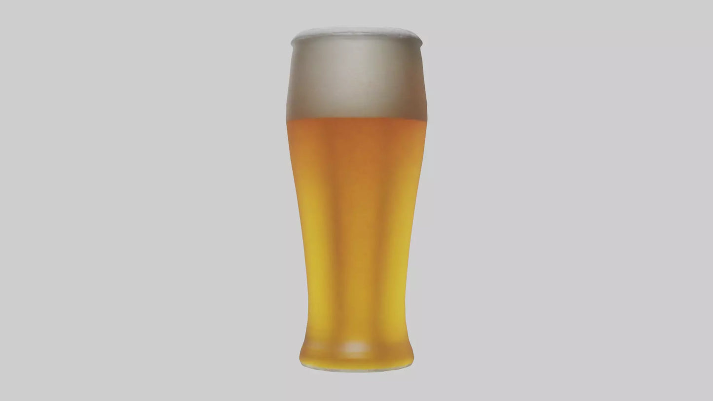 3D model Pilsner beer model VR / AR / low-poly