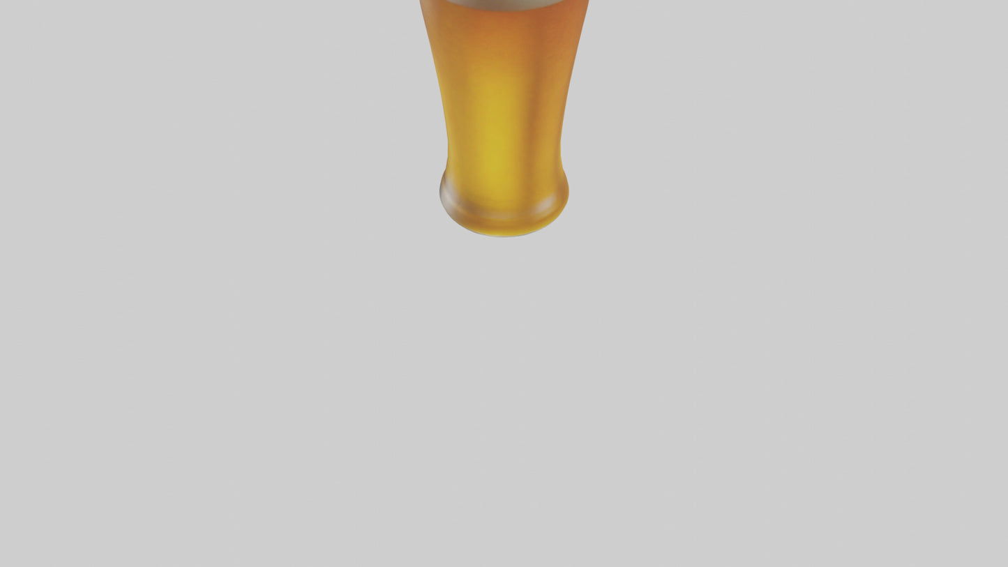 3D model Pilsner beer model VR / AR / low-poly