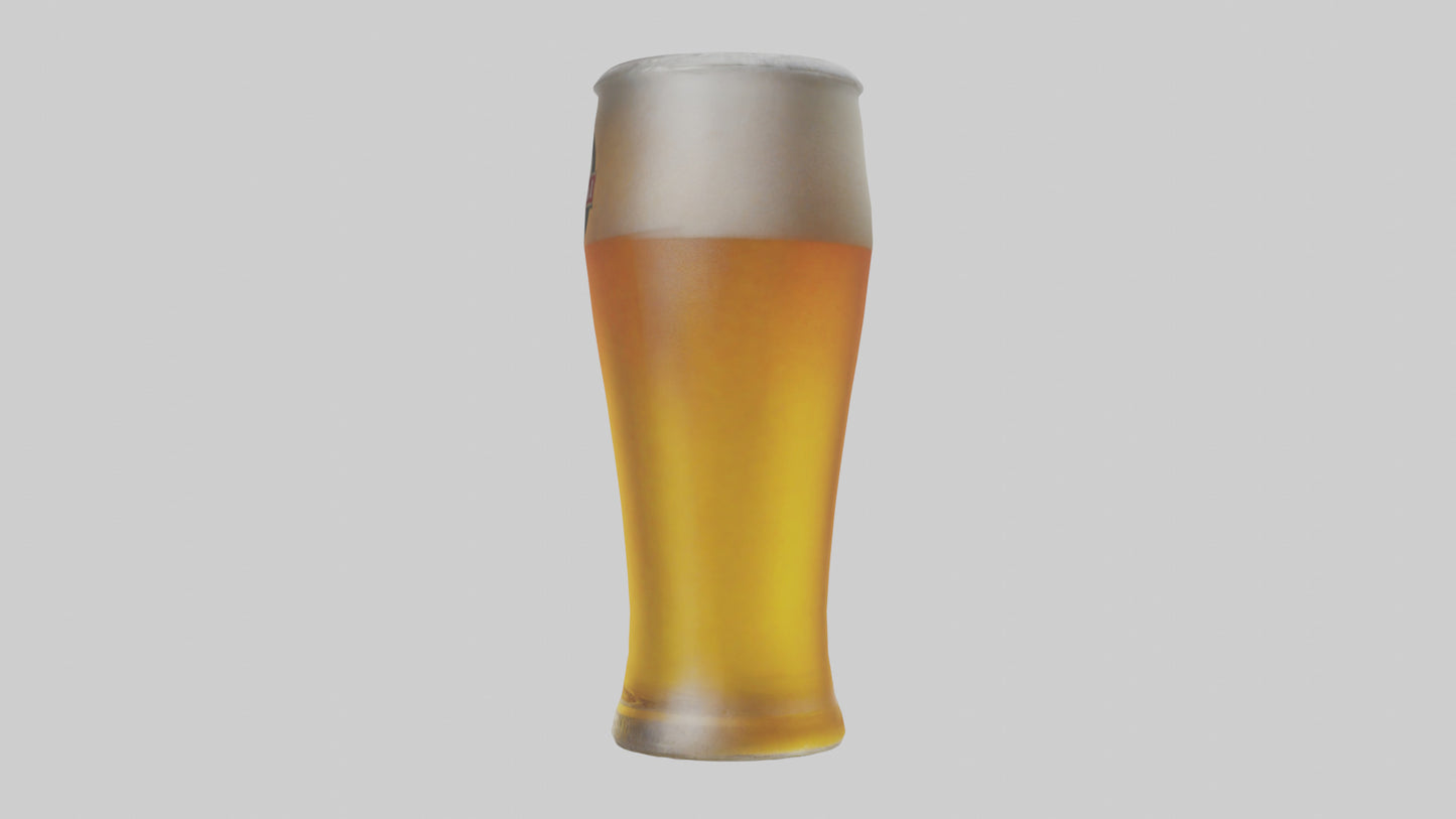 3D model Pilsner beer model VR / AR / low-poly