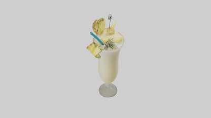 3D model Pina colada model   VR / AR / low-poly