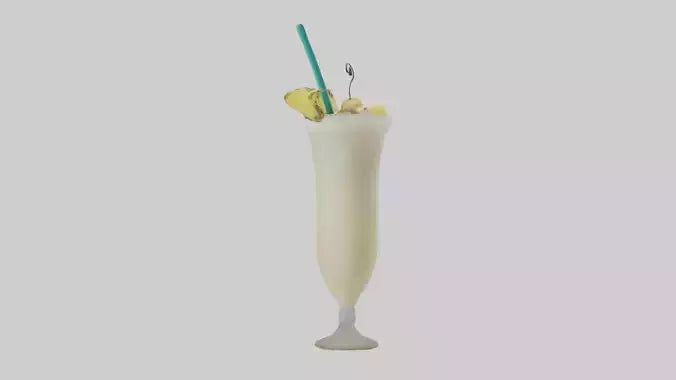 3D model Pina colada model   VR / AR / low-poly
