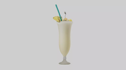 3D model Pina colada model   VR / AR / low-poly